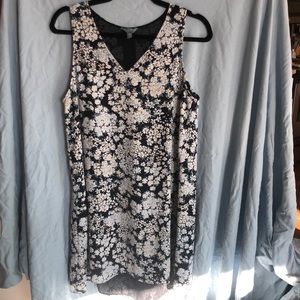 3/$15 Sleeveless floral multicolor high low spring summer dress